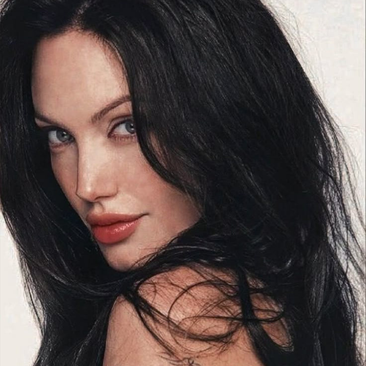 "angelina" eyes, hair + nose combo